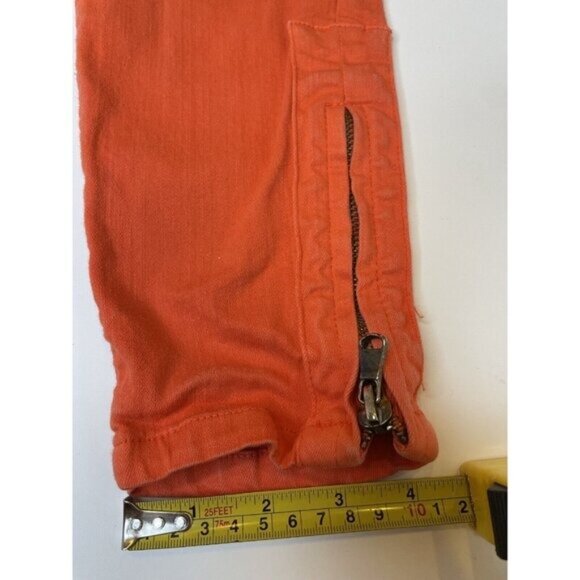 Porsche Design Women’s Jeans Orange Skinny Mid Rise Ankle Slim 30x26 - Picture 9 of 13